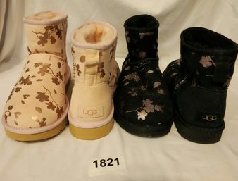 UGG Boots Pink And Black (2 Pair)