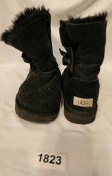 UGG Black Boots W/ Bow