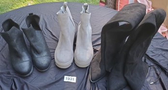 Lot Of Boots Size 10 - Several Brands (3 Pairs)