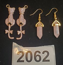 2 Pair Of Dangling Earrings