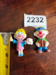 Vintage 1981 Mego Corp Clown Around PVC Figures