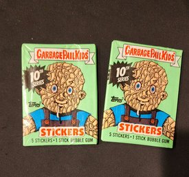 Lot Of 2 Sealed Waxed Packs Garbage Pail Kids 10th Series