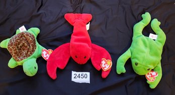 Lot Of 3 TY Beanie Babies - Water Animals