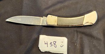 Vintage Sabre Folding Pocket Knife Made In Hong Kong