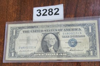U S Currency 1957 One Doller Silver Certificate
