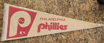 Original Vintage Philadelphia Phillies Baseball Pennant Great Condition