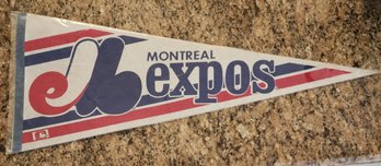 Original Vintage Montreal Expos Baseball Pennant Great Condition