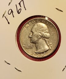 U S Currency 1962 Silver Washington Quarter