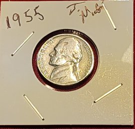 U S Currency 1955 Jefferson Nickel
