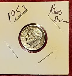 U S Currency 1953 Roosevelt Dime Great Cond