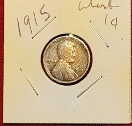 U S Currency 1915 Lincoln Wheat Penny