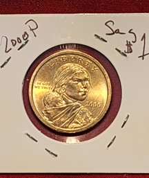 U S Currency 2000 P Sacagawea One Dollar Coin
