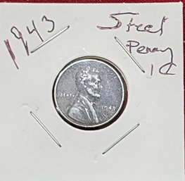 U S Currency 1943 Steel Cent Piece