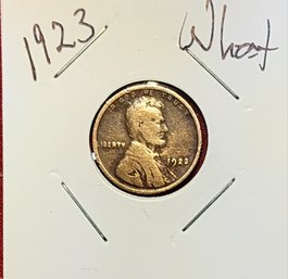 U S Currency 1923 Lincoln Wheat One Cent Piece 101 Yrs Old Outstanding Condition