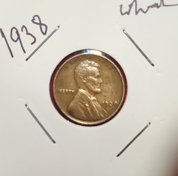 U S Currency 1938 Lincoln Wheat Cent Great Color
