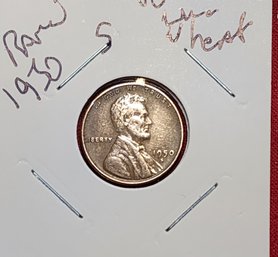 U S Currency Rare 1950 S Lincoln Wheat Cent Excellent Condition