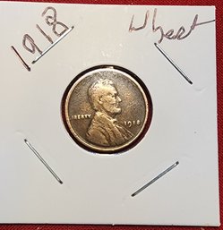 U S Currency 1918 Lincoln Wheat Cent Beautiful Color Great Condition For 106 Yrs Old