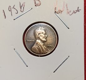 U S Currency 1956 D Lincoln Wheat Cent In Excellent Condition