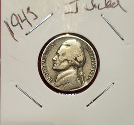 U S Currency 1945 Jefferson Five Cent Piece