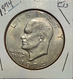 U S Currency 1974 Eisenhower One Dollar Coin