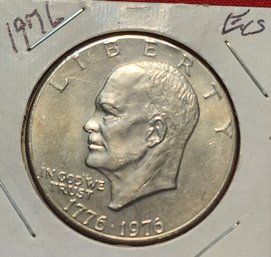 U S Currency 1976 Bicentennial Eisenhower One Dollar Coin