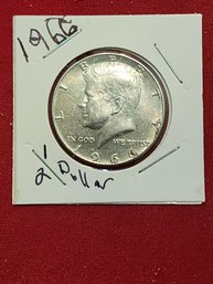 U S Currency 1966 Kenedy Half Dollar Coin Excellent Condition