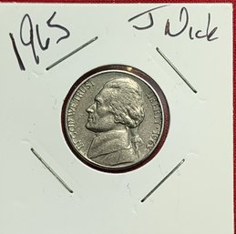 U S Currency 1965 Jefferson Nickel