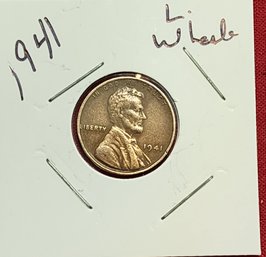 U S Currency 1941 Lincoln Wheat One Cent Piece Excellent Condition