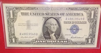 Outstanding Condition U S Currency 1957 One Dollar Silver Certificate
