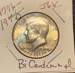 U S Currency Bicentenial 1776-1976 Kennedy One Half Dollar Coin