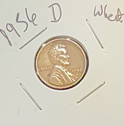 U S Currency 1956 D Lincoln Wheat Penny