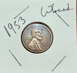 U S Currency 1953 Lincoln Wheat One Cent Piece