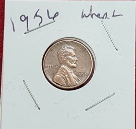 U S Currency 1956 Lincoln Wheat One Cent Piece Outstanding Condition