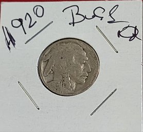 U S Currency Rare 1920 Buffalo Nickel