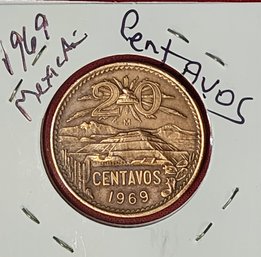 Mexicanos 1969 20 Centavos Piece