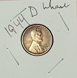 Incredible Condition U S Currency 1944 D Lincoln Wheat One Cent Piece