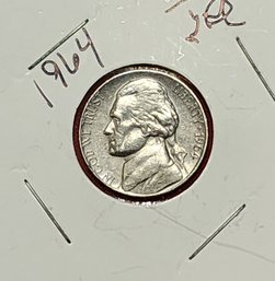 U S Currency 1964 Jefferson Nickel