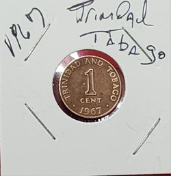 Trinidad Tobago 1967 One Cent Piece