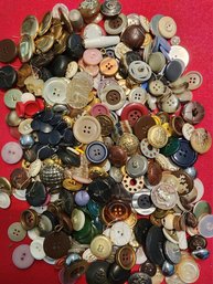 Huge Lot Of Vintage Buttons