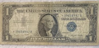Rare U S Currency 1957A ****STAR**** One Dollar Silver Certificate