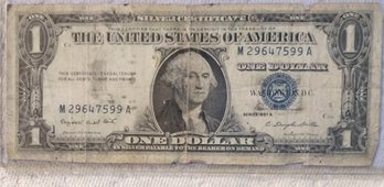 Very Nice U S Currency One Dollar 1957A Silver Certificate