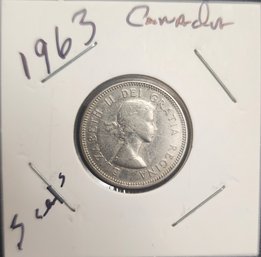 Canadian1963 Five Cent Piece