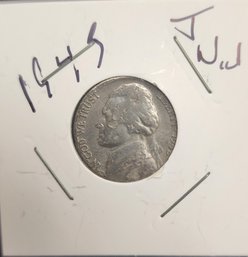 U S Currency 1945 Jefferson Nickel