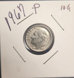 U S Currency 1967 P Roosevelt Dime