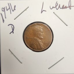 U S Currency 1946 D Lincoln Wheat One Cent Piece