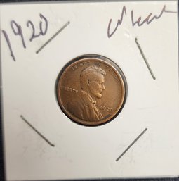 U S Currency 1920 Lincoln Wheat One Cent Excellent Condition