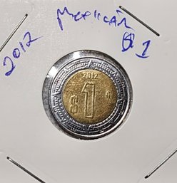 2012 Mexican One Dollar Piece