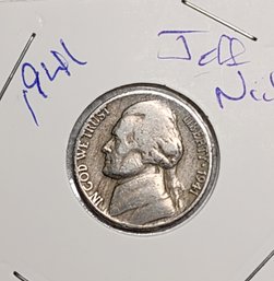 U S Currency 1941 Jefferson Nickel