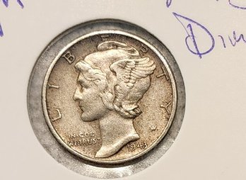 U S Currency Beautiful 1943 Mercury Dime