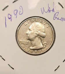 U S Currency 1990 Quarter